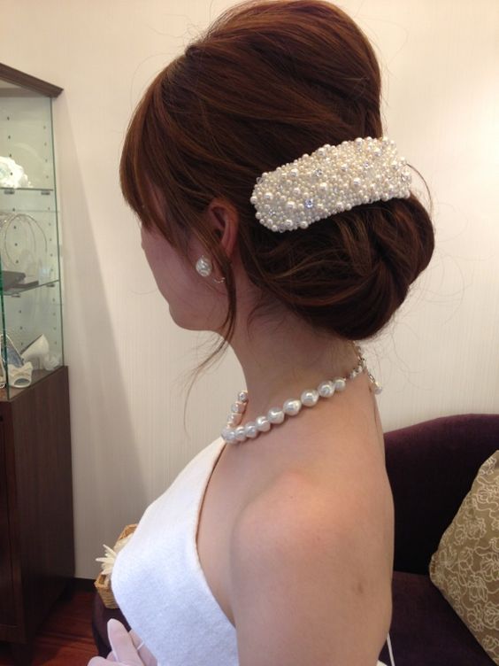 花嫁 髪型 クラシカル ボンネ