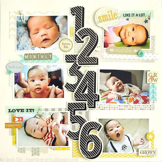 13赤ちゃんアルバムスクラップブッキング