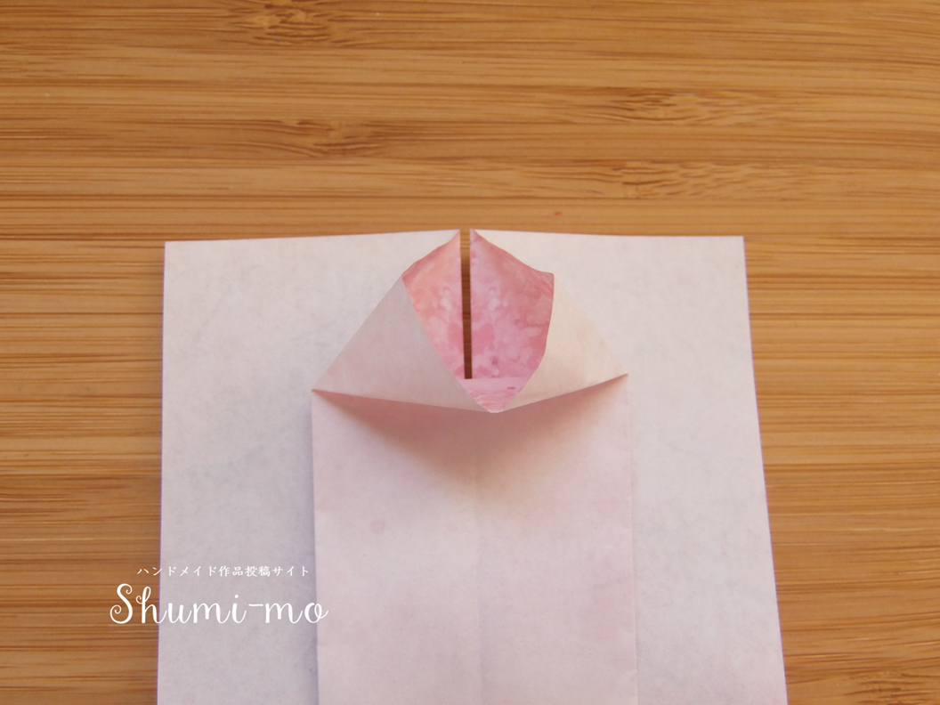 折り紙のワンピースの折り方18