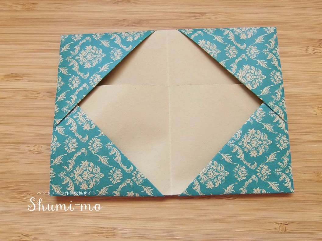 折り紙のカードケースの折り方28