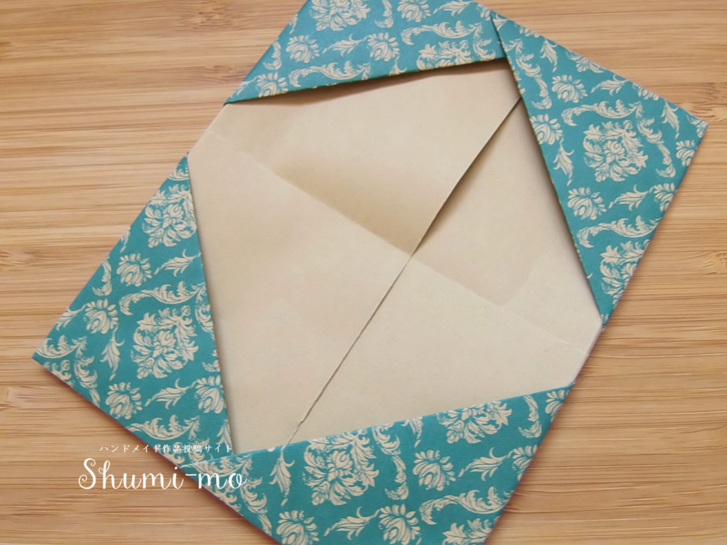 折り紙のカードケースの折り方29