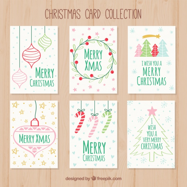 3クリスマスカード無料ダウンロード素材