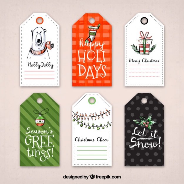 9クリスマスタグ無料素材