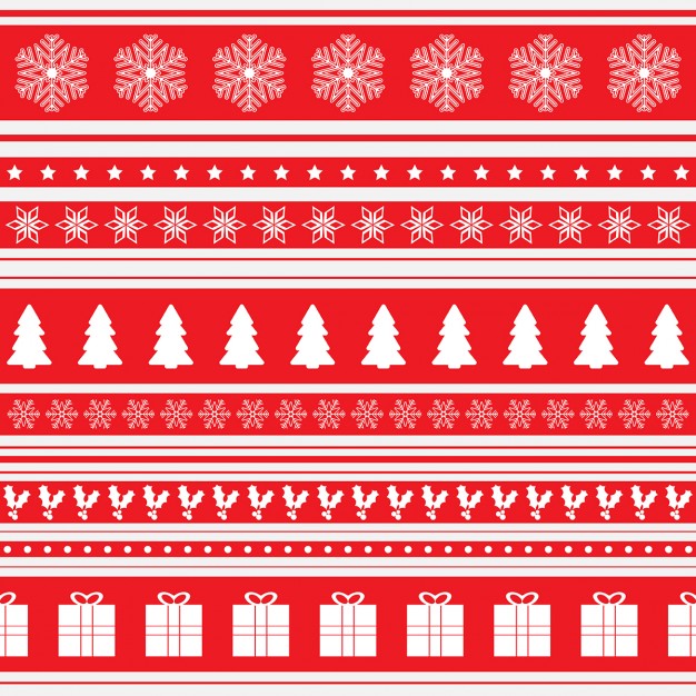 10レッド赤クリスマスラッピングペーパー包装紙無料パターン素材