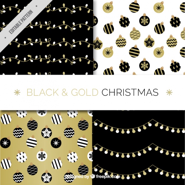 15黒ブラッククリスマスラッピングペーパー包装紙無料パターン素材