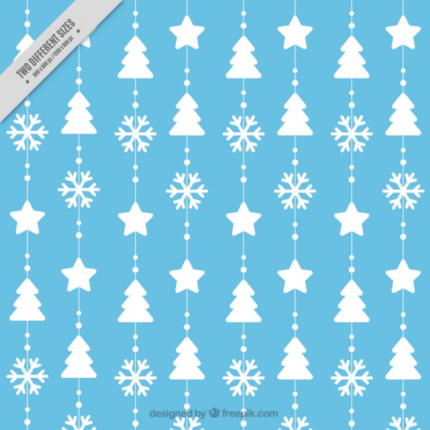 16水色クリスマスラッピングペーパー包装紙無料パターン素材