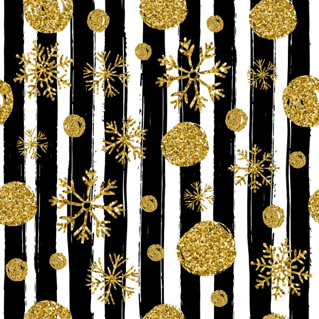 16黒ブラッククリスマスラッピングペーパー包装紙無料パターン素材