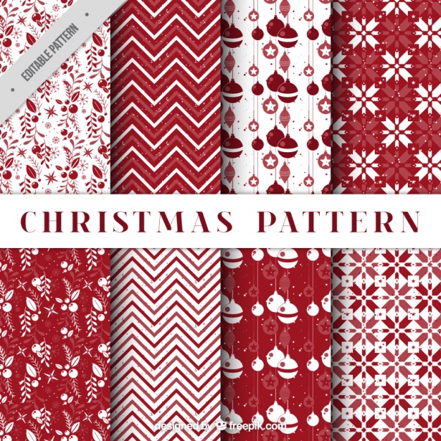 2レッド赤クリスマスラッピングペーパー包装紙無料パターン素材