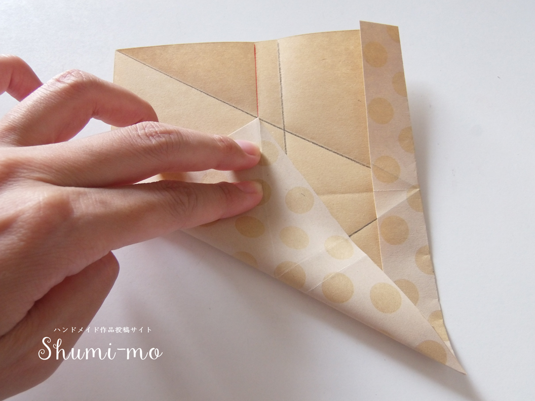 折り紙三角ボックス10