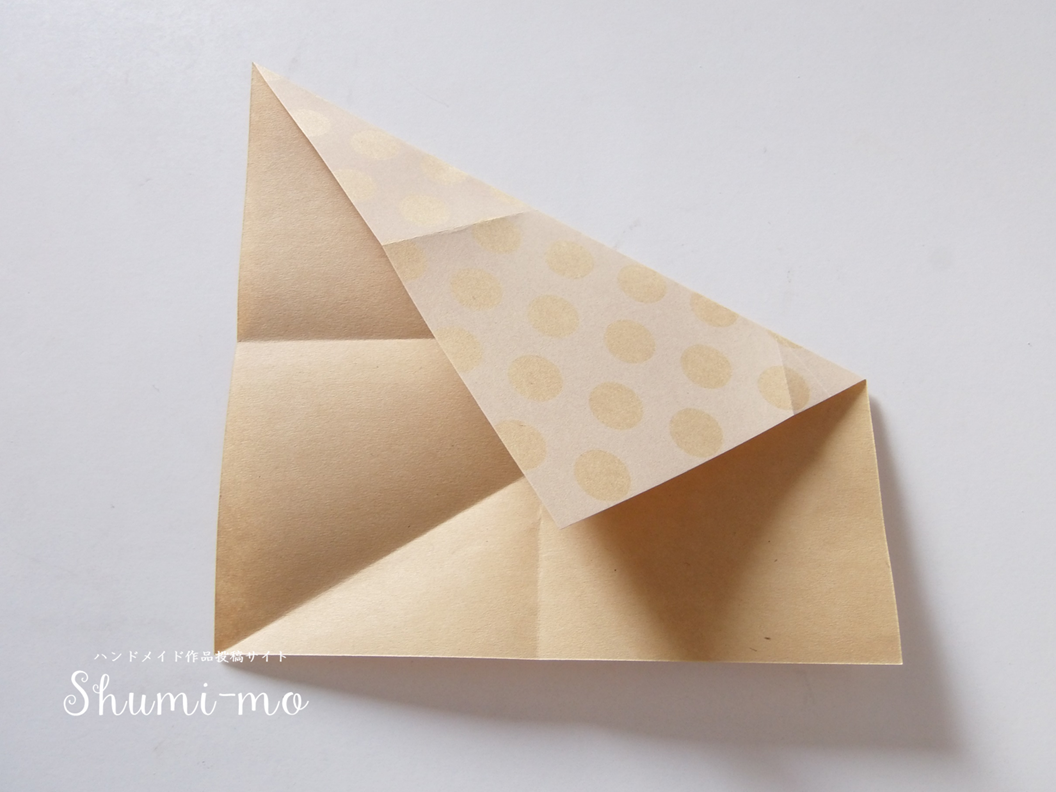 折り紙三角ボックス5