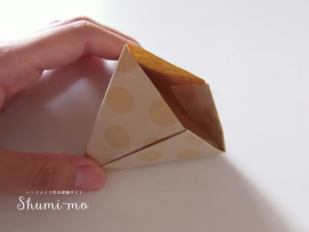 折り紙三角ボックス18
