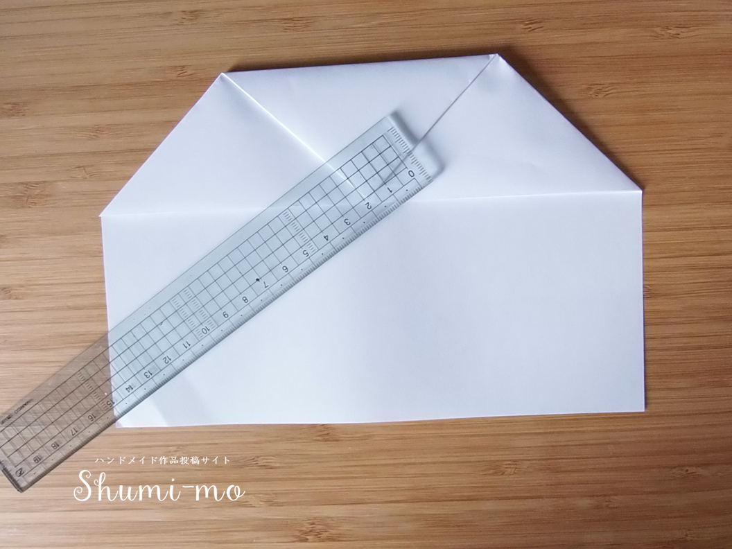 A4用紙の熨斗付きぽち袋の折り方6