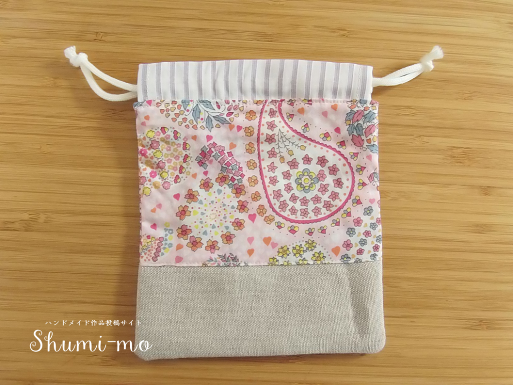 まっすぐ縫うだけ 裏地付きコップ袋の作り方 Shumi Momagazine